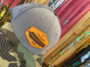 TXP Leather Patch Hat - Camo/ Grey