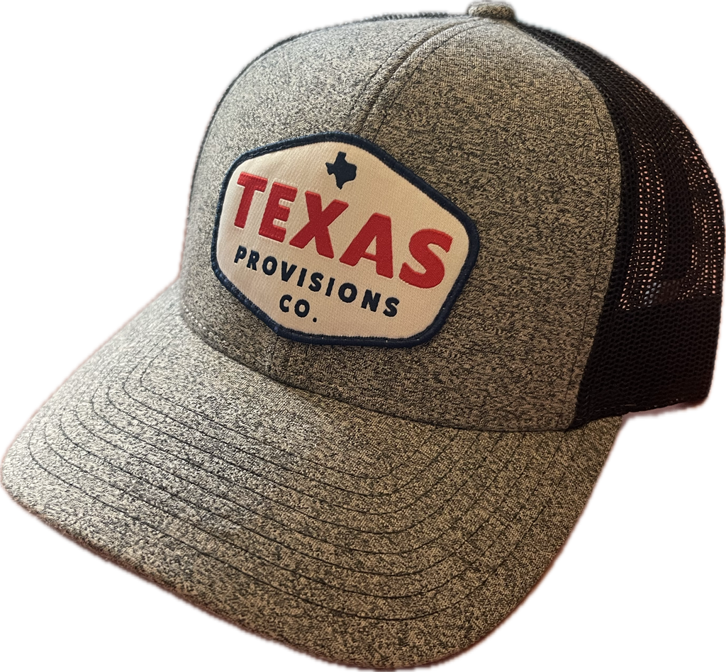 Texas Heritage Trucker Hat - Heather Black/ Black