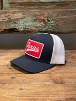 Texas Retro Trucker Hat - Navy/White