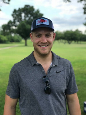 Texas Native Trucker Hat (Navy/White)