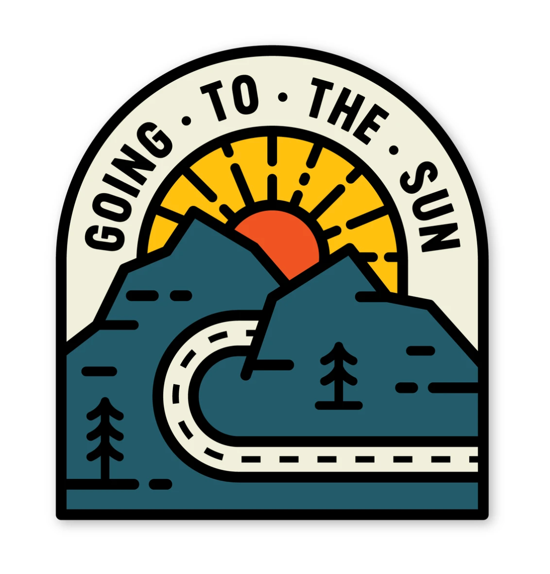 Going To The Sun Sticker