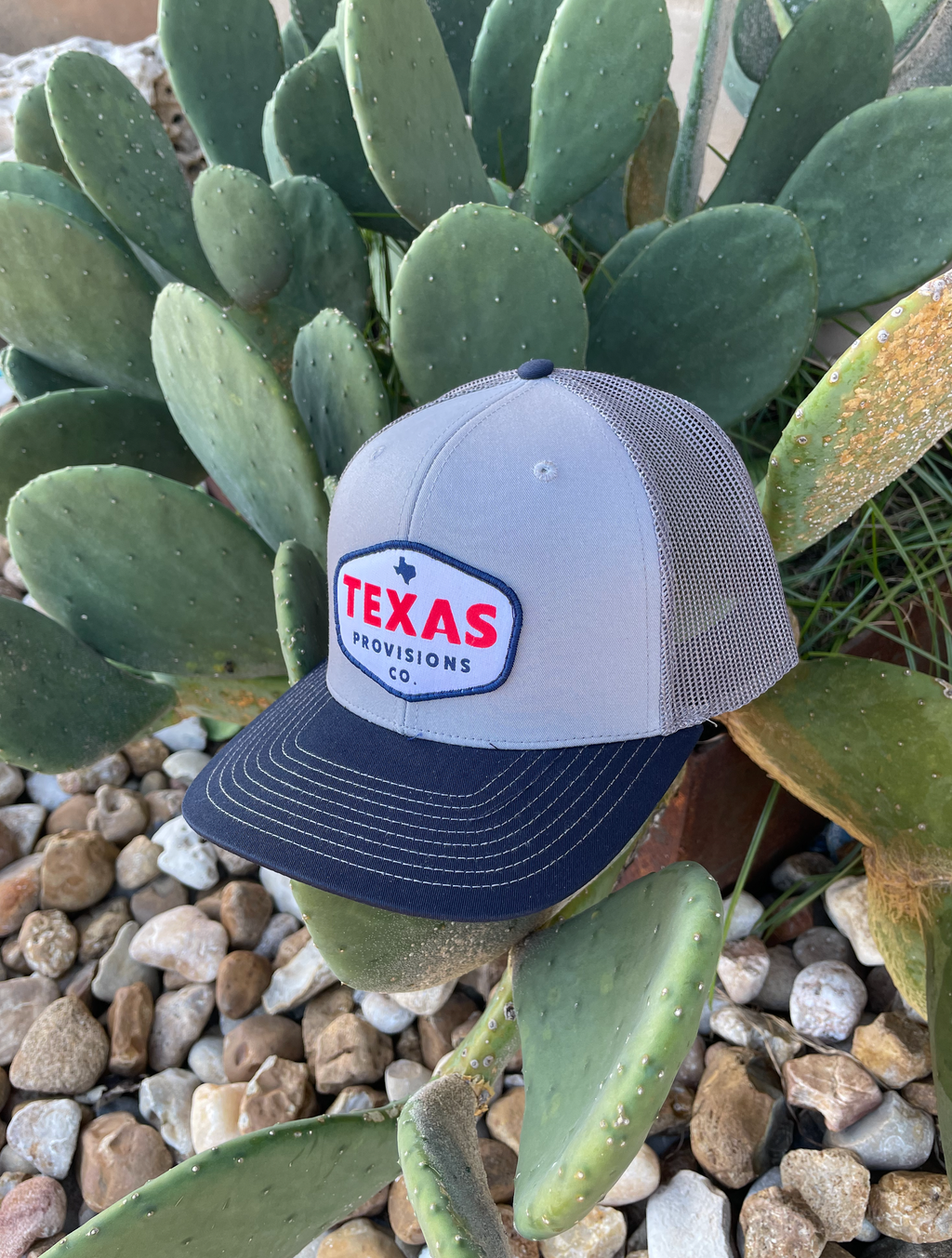 Texas Heritage Trucker Hat - Grey/Charcoal/Navy