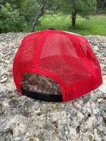 Retro Bassin’ Foam Trucker Hat (Black/White/Red)