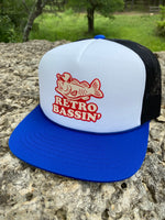 Retro Bassin’ Foam Trucker Hat (Royal/White/Black)