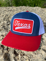 Texas Retro Trucker Hat - Red/White/Blue