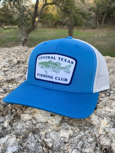Central Texas Fishing Club Hat (Blue/White)