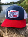 1964 Port Aransas Tarpon Rodeo Hat - Red/White/Blue