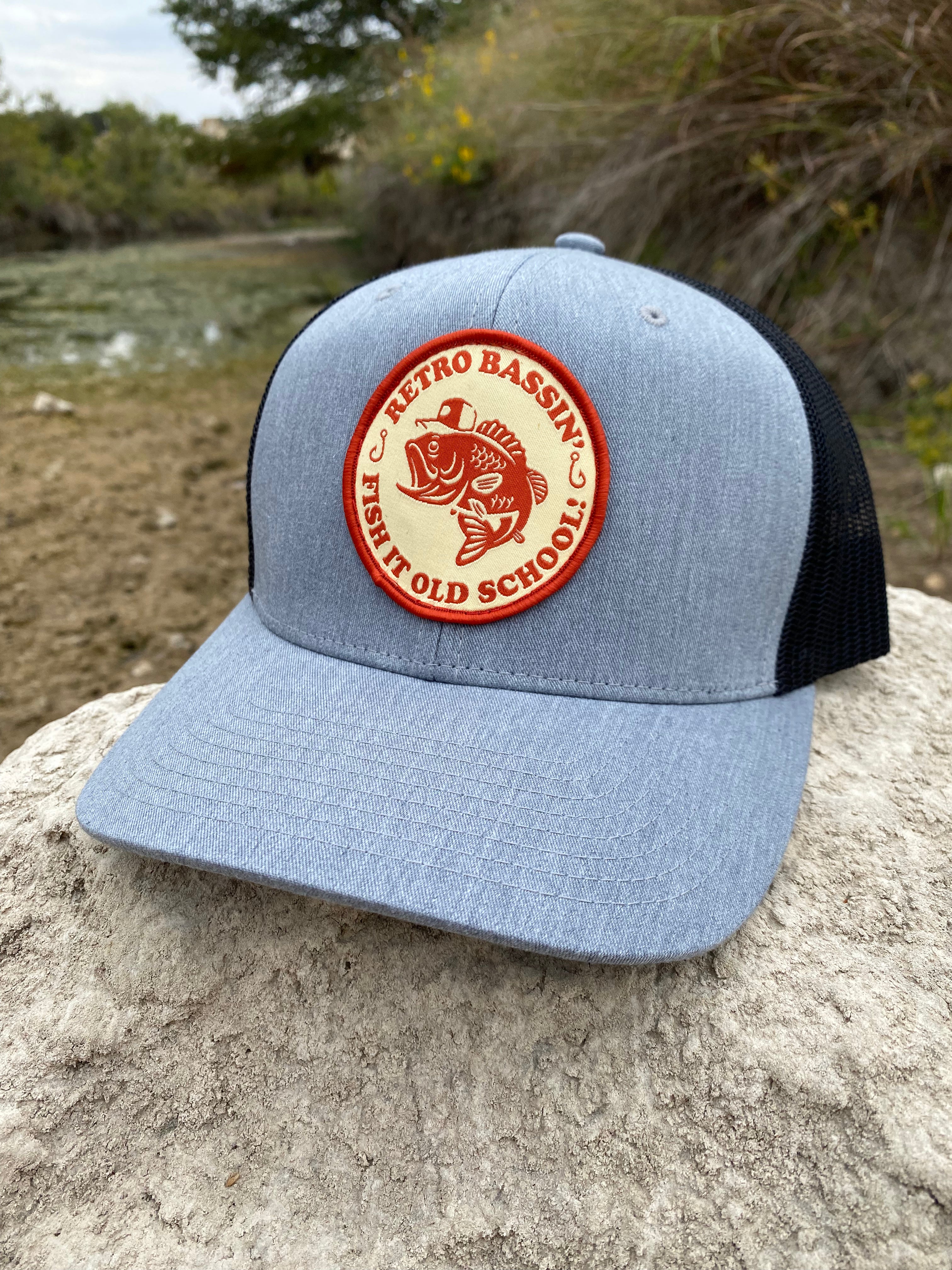 Retro Bassin’ Premium Logo Hat - Grey/Black