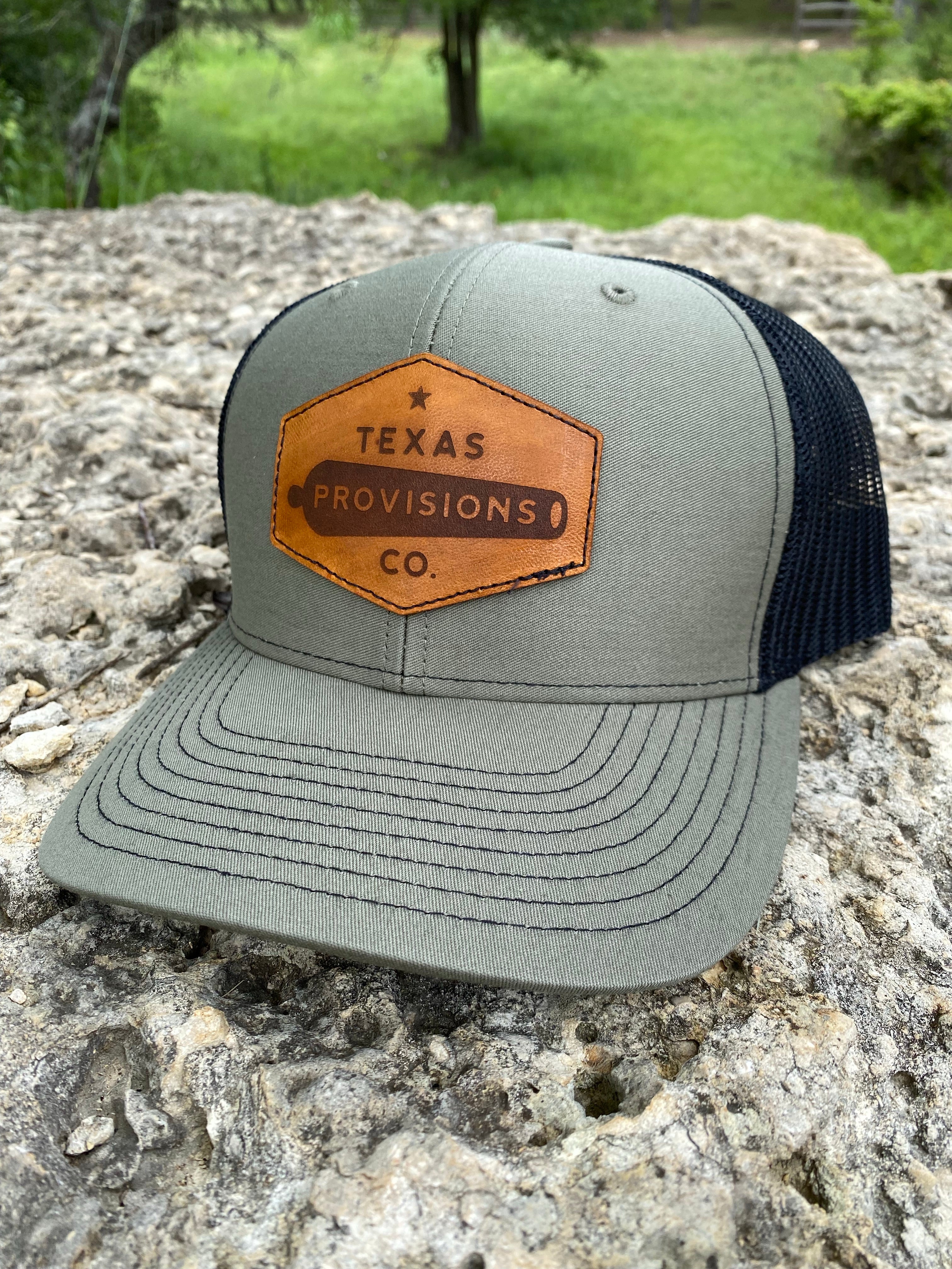 TXP Leather Patch Hat - Forrest / Black